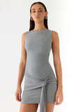 Everly Mini Dress Grey