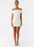Morgan Off Shoulder Mini Dress Ivory