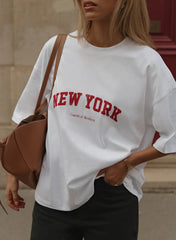 White New York T shirt