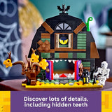 LEGO Halloween Barn Building Toy Room Decor Pretend Play Set for Boys Girls Ages 9 Halloween Toys Crafts for Kids Gift Idea W Scary Skeleton Minifigure 40721