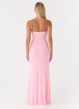Iroha Strapless Maxi Dress Pink