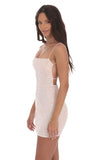 Iridescent Sequin Dress in Pink