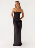 Emory Corset Maxi Dress Black