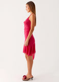 Mai Tai Mini Dress Hot Pink