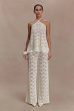 Glinda Crochet Pants Ivory