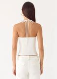 Weiss Bustier Top White