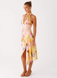 Kayce Midi Dress Sunburst Floral