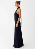 Keena Scarf Maxi Dress Navy