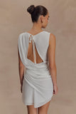 Oria Chiffon Mini Dress White
