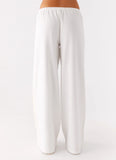 Oska Drawstring Pants White