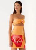 Saya Tie Top Orange