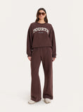 Chocolate Fourth Branded Oversized Sweatshirt
