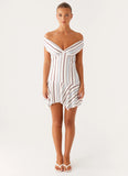Kirby Mini Dress Blue Stripe