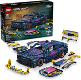 LEGO Technic Custom Garage Ford Mustang GT Car 42236 Customizable Building Toys for Boys Girls Ages 10 Toy Car for Display for Bedroom 973 pieces Gifts for Kids