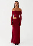 Emery Maxi Dress Cherry Red