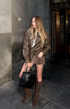 Calithea Leopard Sequin Micro Shorts