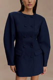 Beatrice Blazer Mini Dress Navy