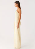 Signal Halter Maxi Dress Sunny Yellow