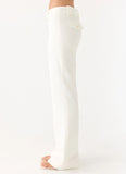 Weiss Low Rise Suiting Pants White