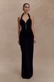 Vivianne Low Neck Maxi Dress Black