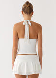 Illuminate Halter Top White