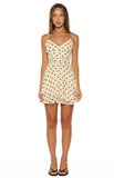 Hadleigh Cream Polka Dot Mini Dress