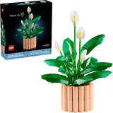 LEGO Botanicals Peace Lily Flower Building Set for Adults Gifts for Birthdays DIY Bedroom Book Shelf Office Decor for Women Men Ages 18 Artificial Flowers Crafting Kit 11504