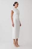 Lorena Cotton Midi Dress White