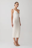 Gia Bandage Knit Midi Dress Ivory