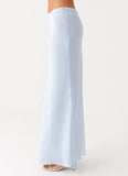 Michaella Chiffon Maxi Skirt Blue