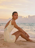 Maral Sequin Mini Dress Yellow