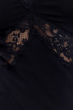Electra Slinky Lace Maxi Dress Black