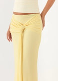 In Destiny Wrap Maxi Skirt Yellow