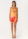 Kalya Mini Skirt Orange