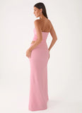 Carella Strapless Maxi Dress Pink