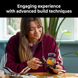 LEGO Disney Pixar Wall E EVE Building Set for Adults Ages 18 Home Office Book Shelf or Room Decor for Disney Fans Gift Ideas for Men Women 43279