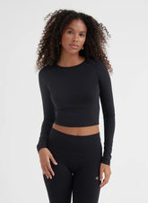 Black Fourth Long Sleeve Top