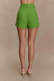 Scout Linen Belted Shorts Green