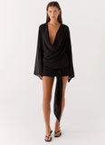 Sorrel Long Sleeve Mini Dress Black