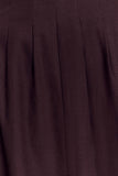 Aysha Buttoned Linen Midi Dress Chocolate