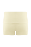 Birdie Fold Over Shorts Ivory