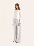White Double Layered Top