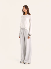 White Double Layered Top