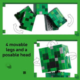 LEGO Minecraft The Creeper Kids Building Toy Minecraft Toy for Boys Girls Ages 10 Room Decor for Gamers w 1st Version Creeper Minifigure Gift for Birthdays 21276