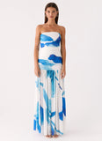 Laidee Maxi Dress Cerulean Bloom