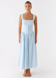 Emmalina Midi Dress Blue