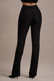 Wonder Woman Black High Waist Tailored Trousers With Hem Split