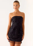 Wear My Kiss Mini Dress Black