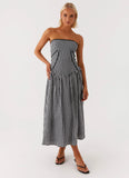Larnie Midi Dress Black Gingam