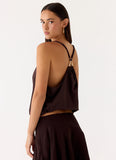 Yaz Top Chocolate Plum